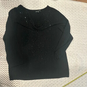 Eileen Fisher Women's Blouse
Small Black With glass Beading
100 Merino Wool